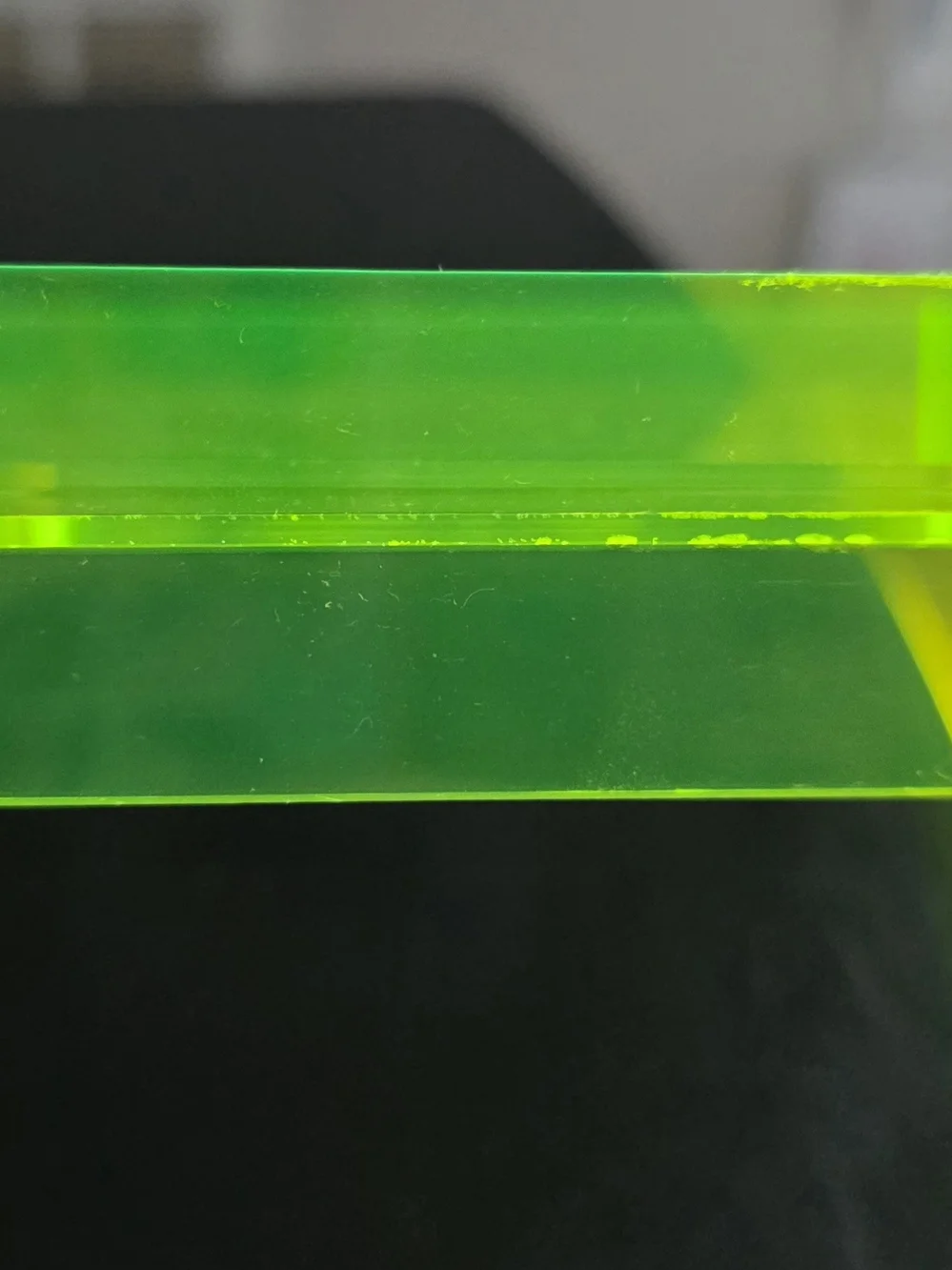 Neon Green Clear Acrylic Phone Display Stand - Universal